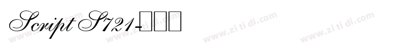 Script S721字体转换